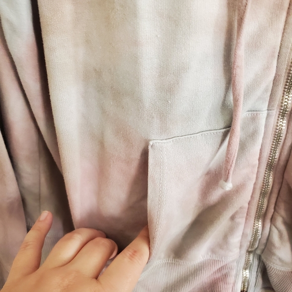 VEUC Johnny Was Calme’ tie-dye zip up hoodie, sz M - Picture 6 of 11